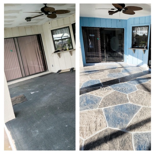 A & R Overlay project before and after