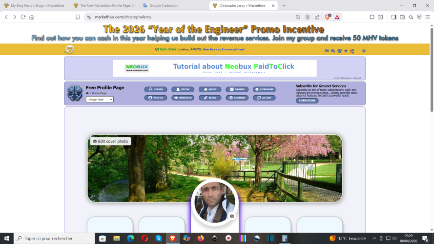 S'inscrire sur Markethive : https://markethive.com/christopheleroy/page/christopheleroy