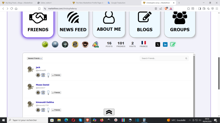 S'inscrire sur Markethive : https://markethive.com/christopheleroy/page/christopheleroy