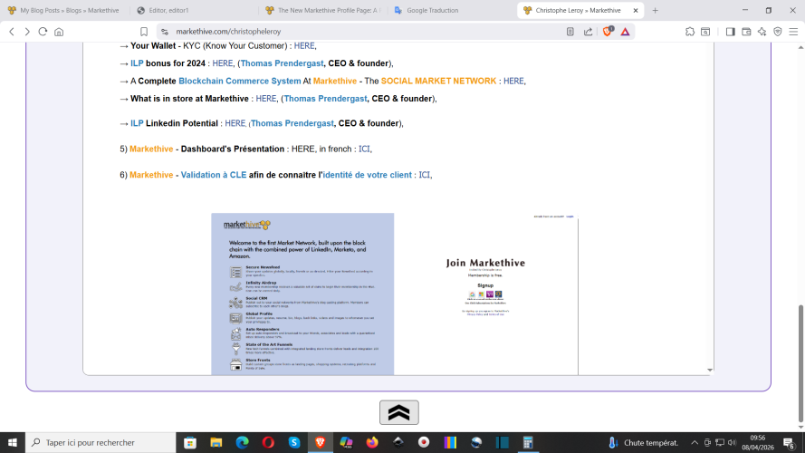 S'inscrire sur Markethive : https://markethive.com/christopheleroy/page/christopheleroy