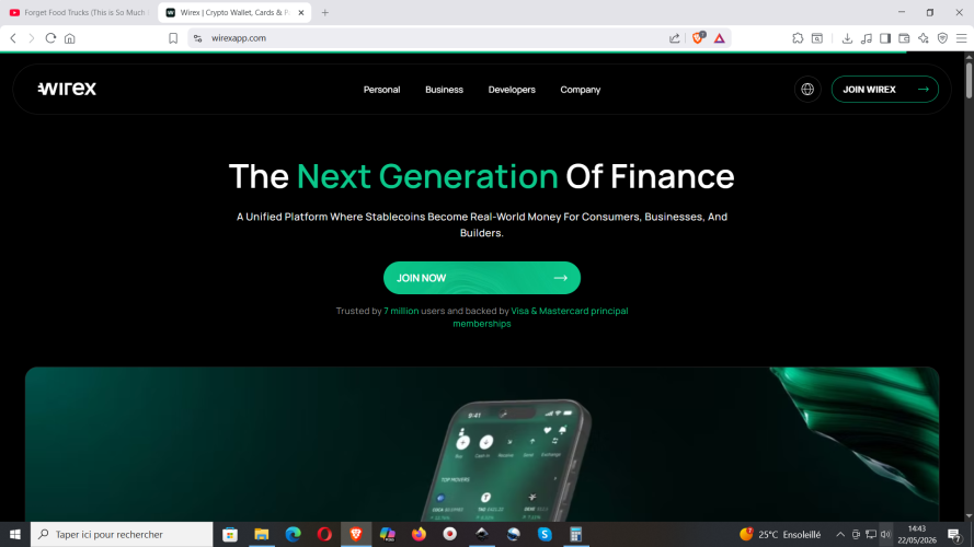 Registration on Cryptocurrencies & stablecoins platform - Wirexapp : https://wirexapp.com/r/006e5b5f3c864747b6276d7e97b9ca71
