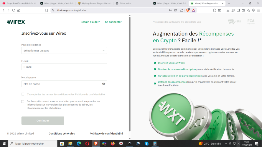Registration on Cryptocurrencies & stablecoins platform - Wirexapp : https://wirexapp.com/r/006e5b5f3c864747b6276d7e97b9ca71