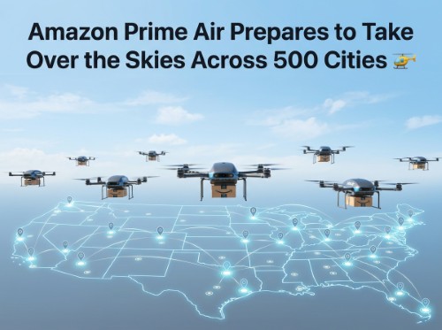 Amazon Prime Air Prepares to Take Over the Skies Across 500 Cities