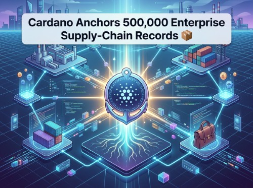 Cardano Anchors 500,000 Enterprise Supply-Chain Records