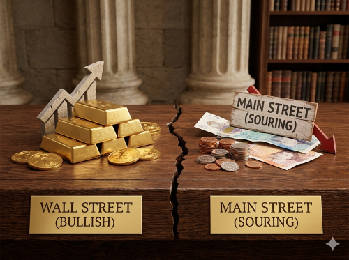 Changing Tides in the Gold Market: Wall Street Turns Bullish as Main Street Hesitates