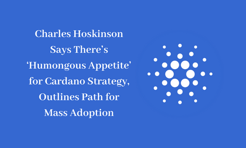 Charles Hoskinson Says There's ‘Humongous Appetite' for Cardano Strategy, Outlines Path for Mass Adoption