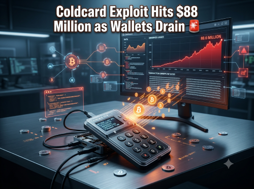 Coldcard Exploit Hits $88 Million as Wallets Drain