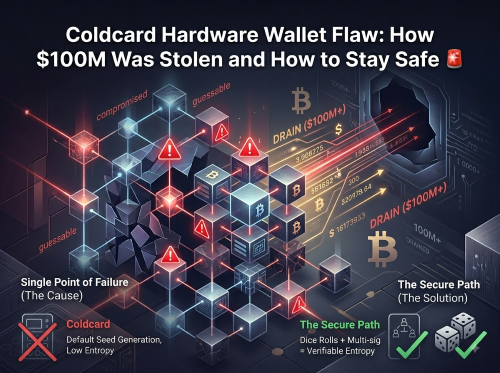 Coldcard Hardware Wallet Flaw: How $100M Was Stolen and How to Stay Safe