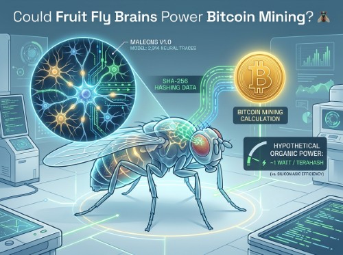 Could Fruit Fly Brains Power Bitcoin Mining