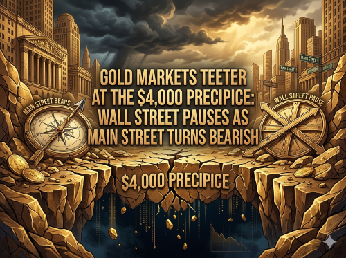 Gold Markets Teeter at the $4,000 Precipice: Wall Street Pauses as Main Street Turns Bearish