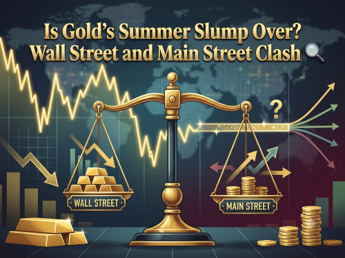 Is Gold's Summer Slump Over? Wall Street and Main Street Clash