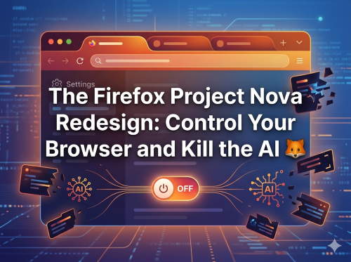 The Firefox Project Nova Redesign: Control Your Browser and Kill the AI