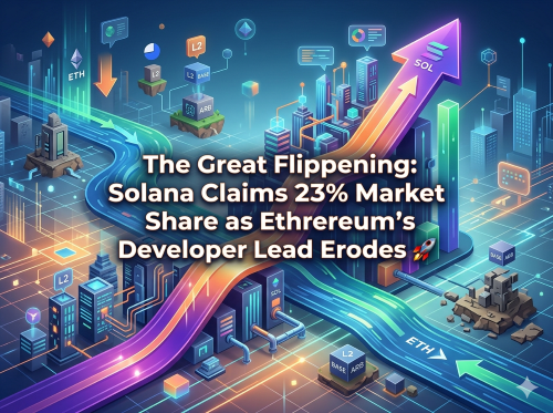 The Great Flippening: Solana Claims 23% Market Share as Ethereum's Developer Lead Erodes