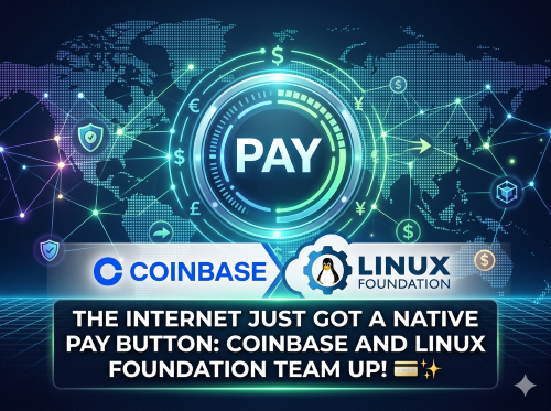 The Internet Just Got a Native Pay Button: Coinbase and Linux Foundation Team Up! 💳✨