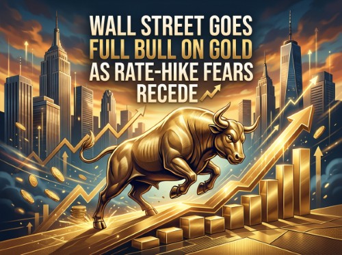 Wall Street Goes Full Bull on Gold as Rate-Hike Fears Recede