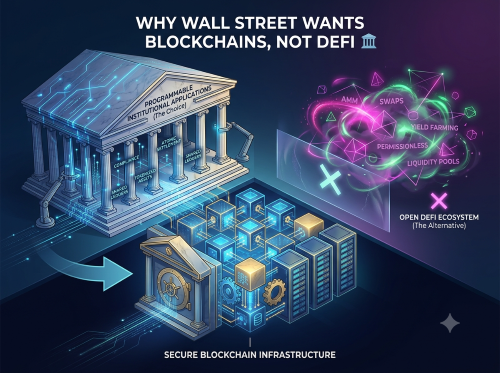 Why Wall Street Wants Blockchains, Not DeFi
