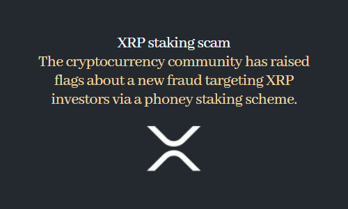 XRP staking scam