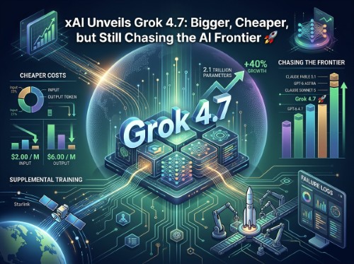 xAI Unveils Grok 4.7: Bigger, Cheaper, but Still Chasing the AI Frontier