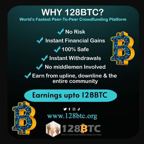 Earn 128 BTC with ONE time 0.0005 again and again