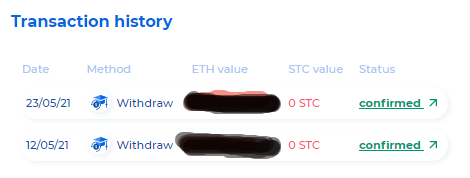 stc withdraw